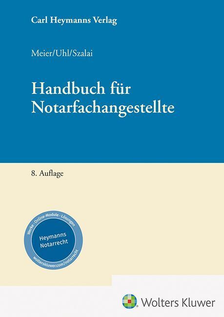 Produktbild: Handbuch für Notarfachangestellte