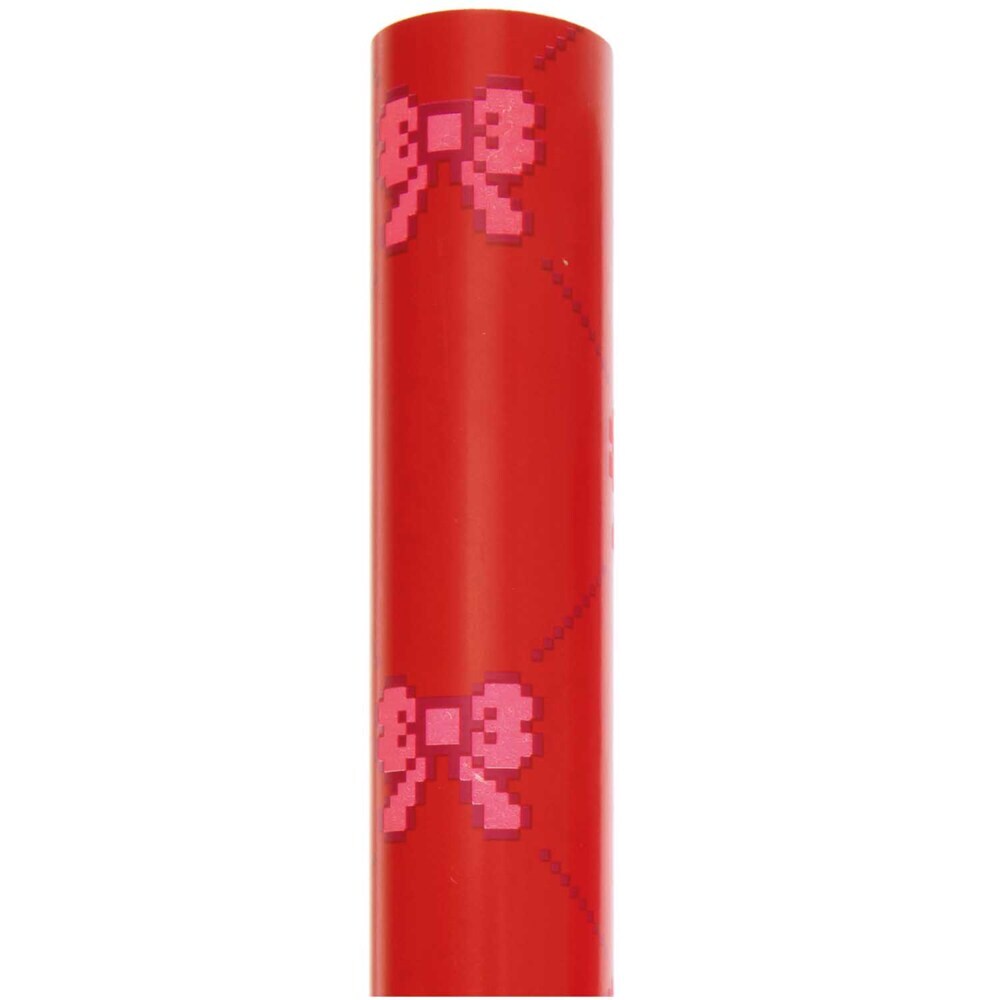 Produktbild: Geschenkpapier Pixel Schleifen, Rot, FSC MIX