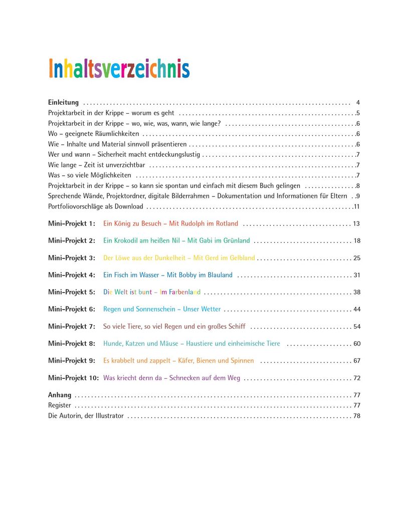 Weitere Ansicht: Mini-Projekte für Krippenkinder | Johanna Friedl