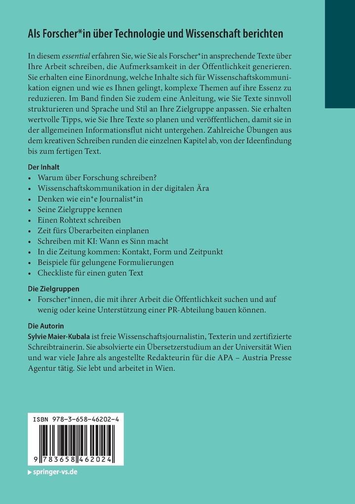 Weitere Ansicht: Als Forscher*in über Technologie und Wissenschaft berichten | Sylvie Maier-Kubala