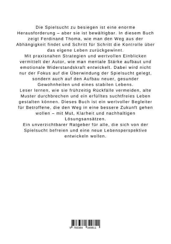 Weitere Ansicht: Spielsucht überwinden | Ferdinand Thoma