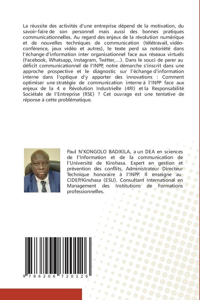 Weitere Ansicht: Stratégie et politique communicationnelle interne de l'INPP | Paul N'KONGOLO BADIKILA