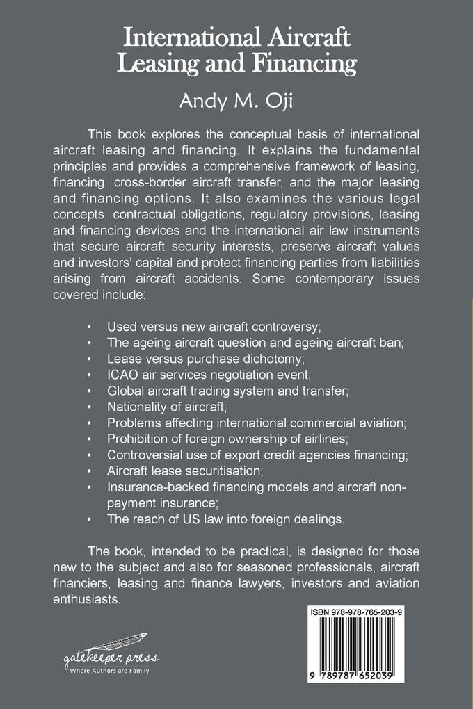 Weitere Ansicht: International Aircraft Leasing and Financing | Andy Oji