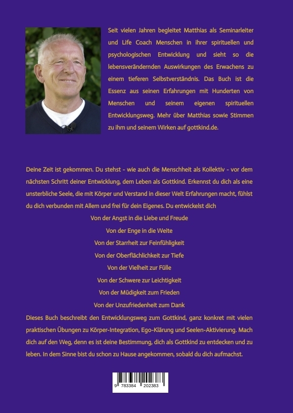 Weitere Ansicht: GOTTKIND - Verbunden und frei in ein glückliches Leben, mit 28 praktischen Übungen | Matthias Scharte