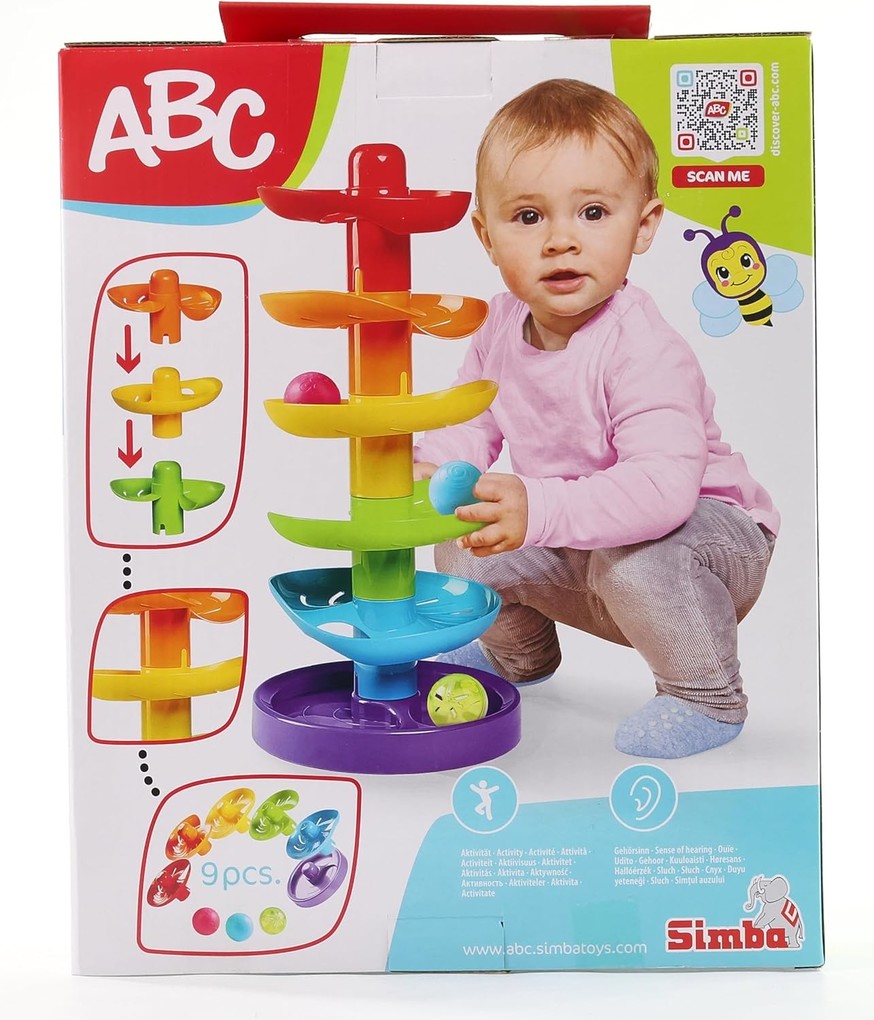 Weitere Ansicht: Simba 104010053 - ABC Regenbogen Kugelturm, Kugelbahn, Höhe: 40 cm