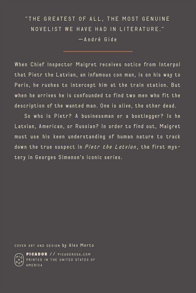 Weitere Ansicht: Pietr the Latvian (Inspector Maigret) | Georges Simenon