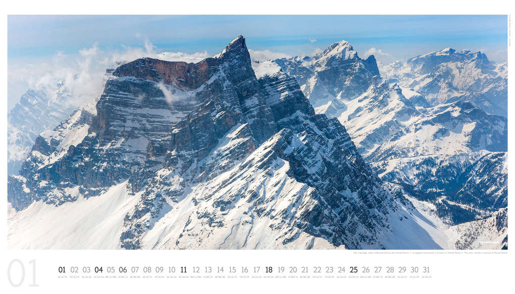 Weitere Ansicht: Luftbildkalender Dolomiten 2026