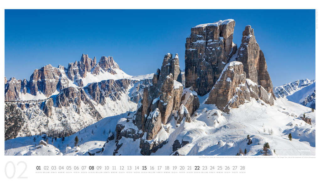 Weitere Ansicht: Luftbildkalender Dolomiten 2026