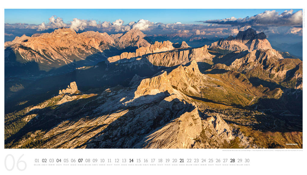 Weitere Ansicht: Luftbildkalender Dolomiten 2026