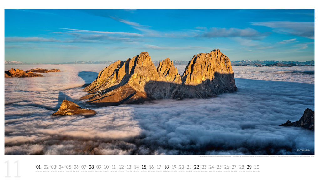 Weitere Ansicht: Luftbildkalender Dolomiten 2026