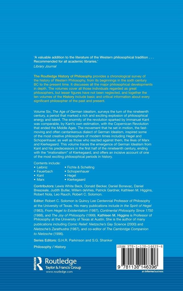 Weitere Ansicht: The Age of German Idealism
