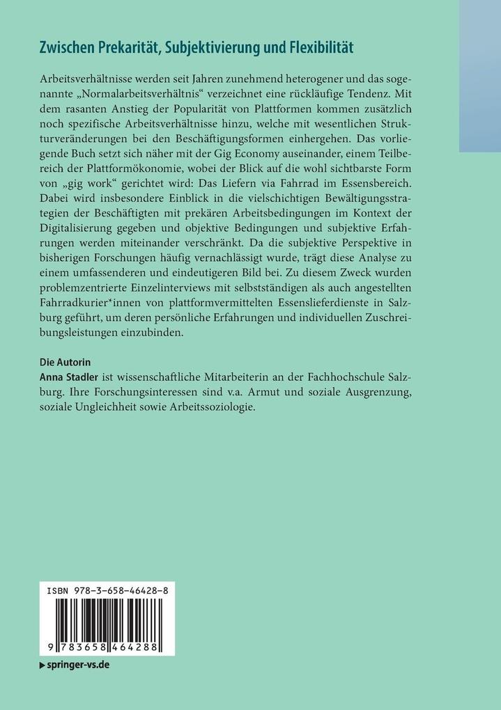 Weitere Ansicht: Zwischen Prekarität, Subjektivierung und Flexibilität | Anna Stadler