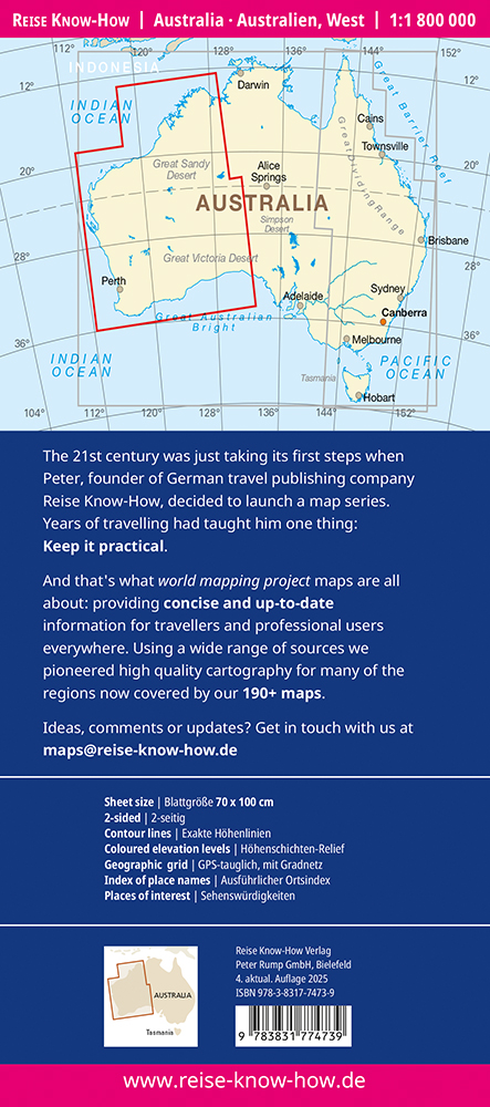 Weitere Ansicht: Reise Know-How Australien, West / Australia, West (1:1.800.000)