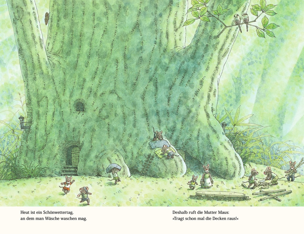 Weitere Ansicht: Familie Maus macht Waschtag | Kazuo Iwamura, Rose Pflock