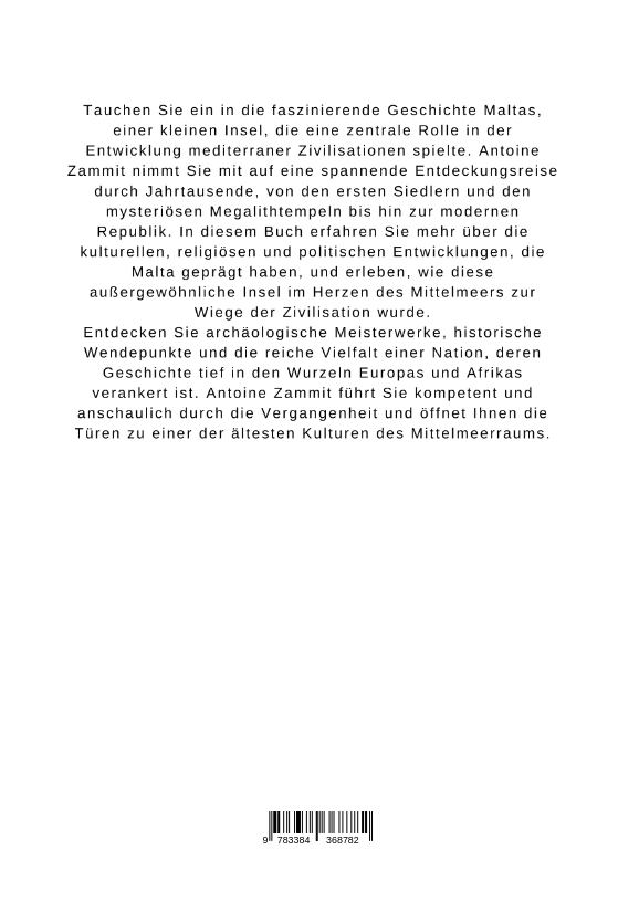 Weitere Ansicht: Malta - Die Wiege der Zivilisation im Mittelmeer | Antoine Zammit