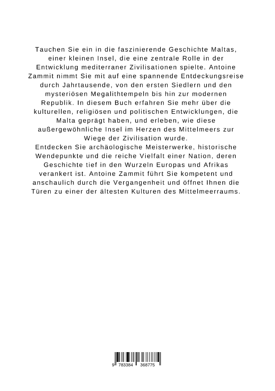 Weitere Ansicht: Malta - Die Wiege der Zivilisation im Mittelmeer | Antoine Zammit