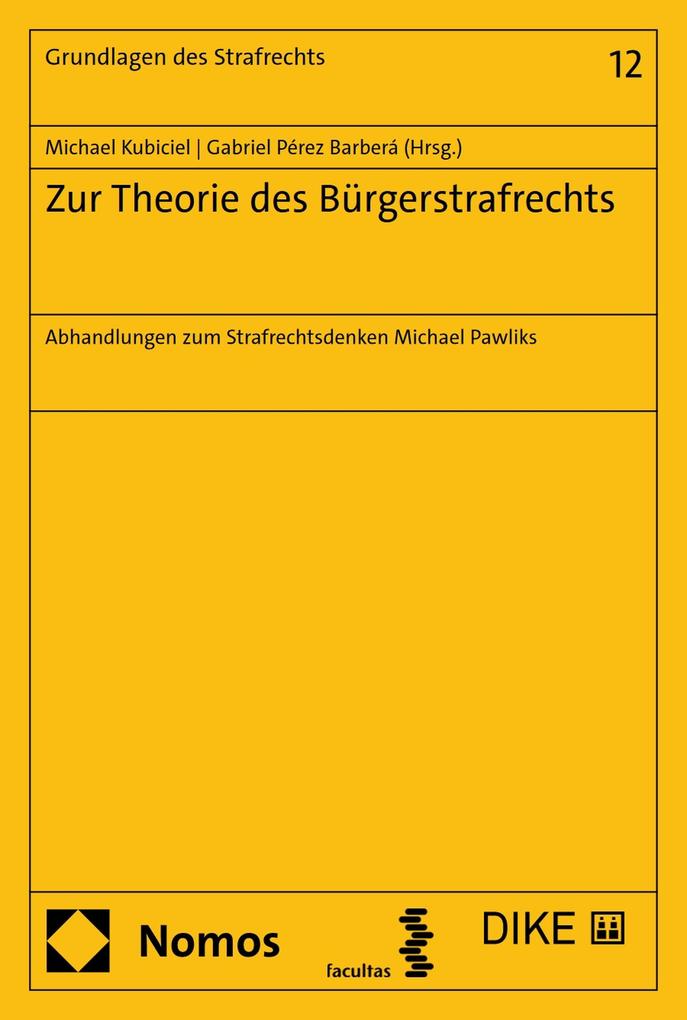 Produktbild: Zur Theorie des Bürgerstrafrechts