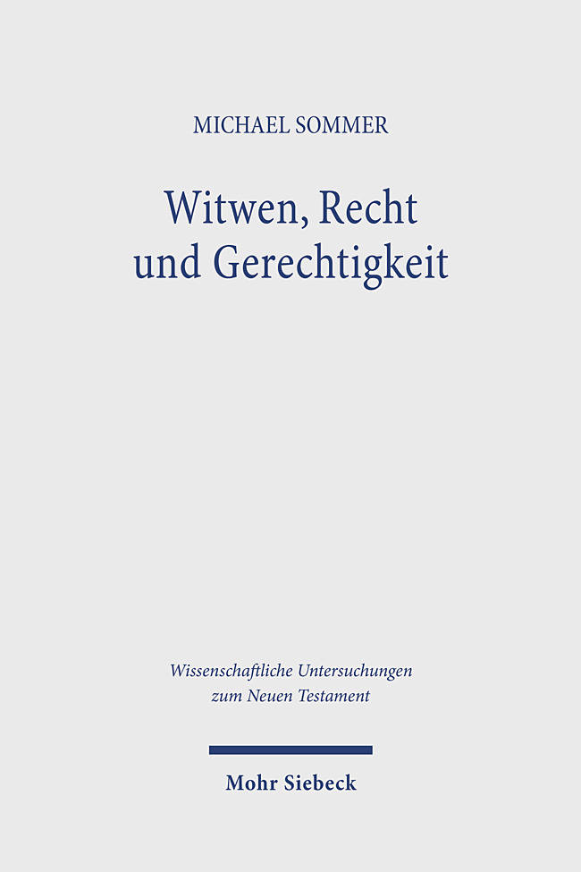 Produktbild: Witwen, Recht und Gerechtigkeit | Michael Sommer