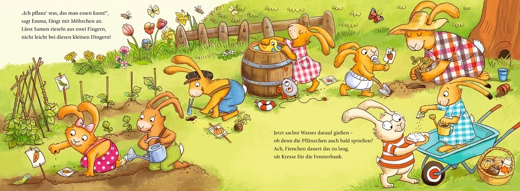 Weitere Ansicht: Wenn sieben kleine Gartenhasen zu Käfern und Radieschen rasen | Sabine Praml
