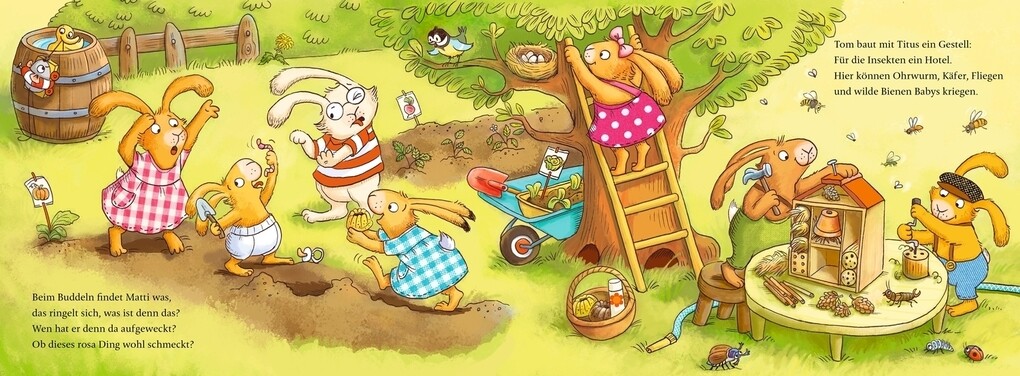 Weitere Ansicht: Wenn sieben kleine Gartenhasen zu Käfern und Radieschen rasen | Sabine Praml