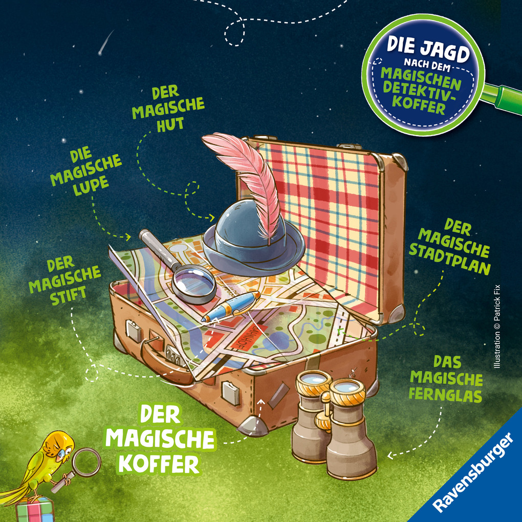Weitere Ansicht: Die Jagd nach dem magischen Detektivkoffer - Adventskalender: Geschenke in Gefahr! | Cally Stronk, Christian Friedrich