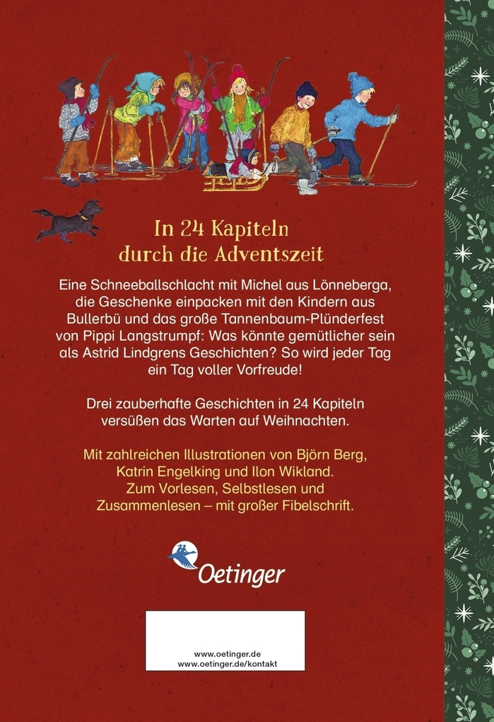 Weitere Ansicht: Adventskalender-Geschichten mit Pippi, Michel und den Kindern aus Bullerbü | Astrid Lindgren