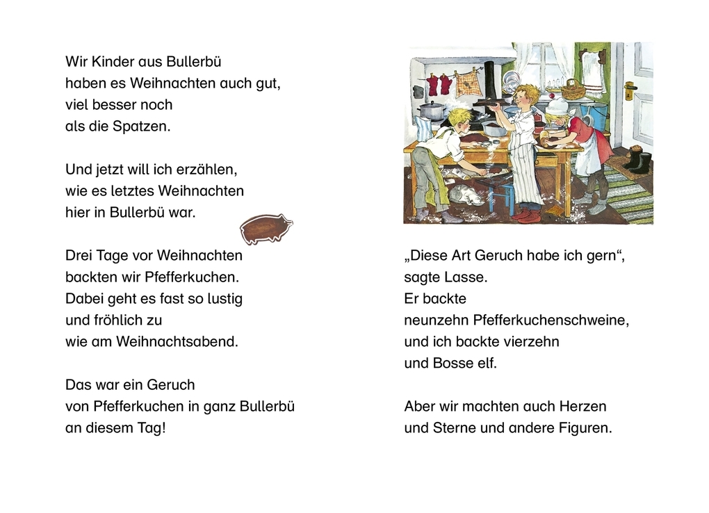 Weitere Ansicht: Adventskalender-Geschichten mit Pippi, Michel und den Kindern aus Bullerbü | Astrid Lindgren