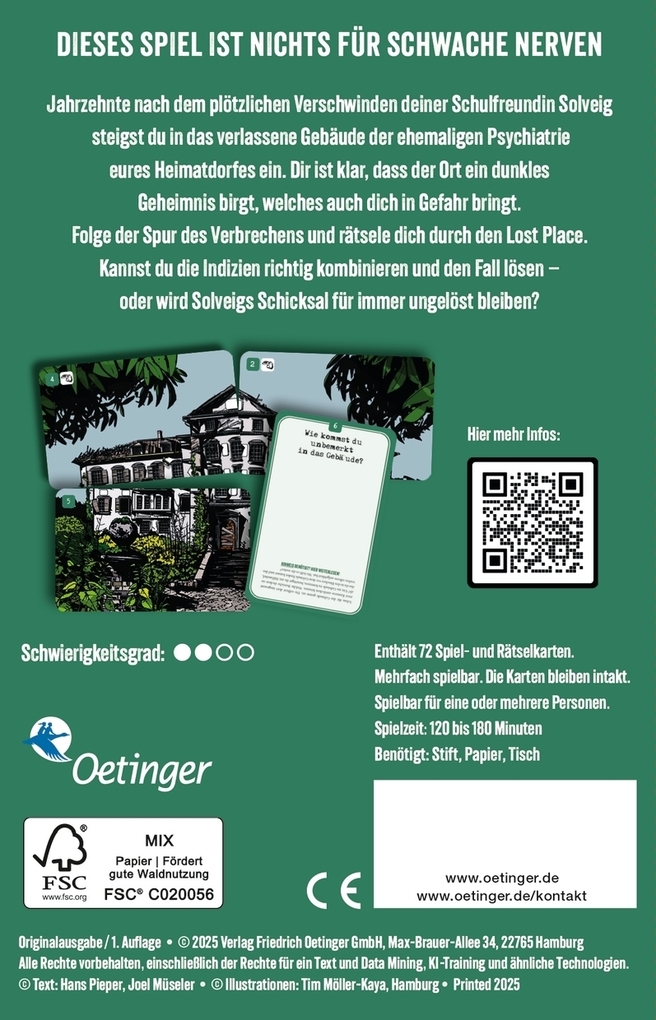 Weitere Ansicht: Crime Places. Das Sanatorium | Hans Pieper, Joel Müseler