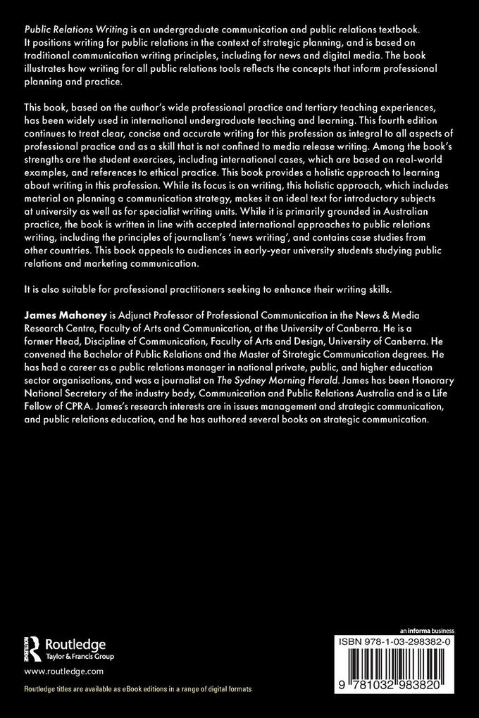 Weitere Ansicht: Public Relations Writing | James Mahoney