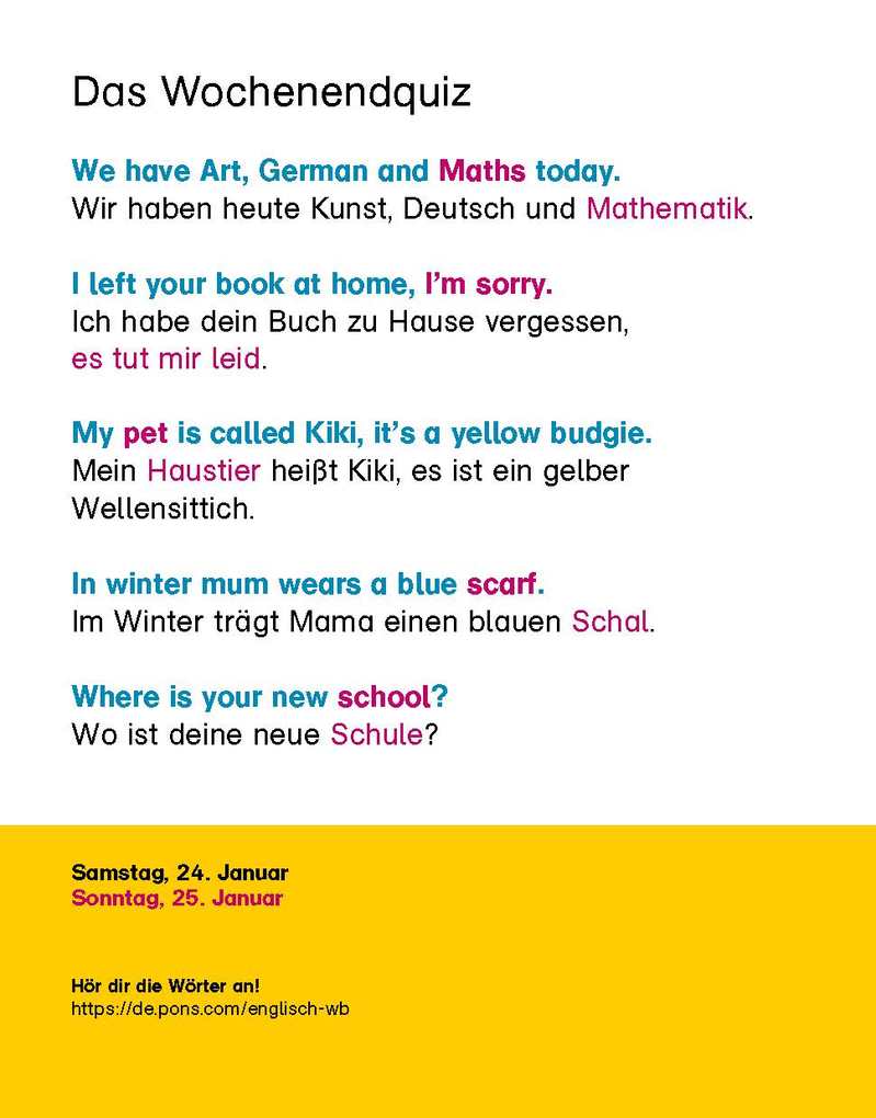 Weitere Ansicht: Langenscheidt Kinderkalender Englisch 2026