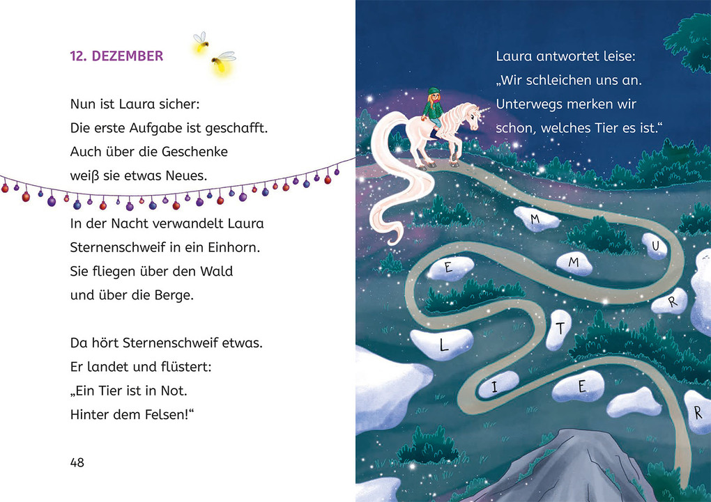 Weitere Ansicht: Sternenschweif, Bücherhelden 1. Klasse, Adventskalender, Der magische Wunschzettel | Linda Chapman, Anne Scheller