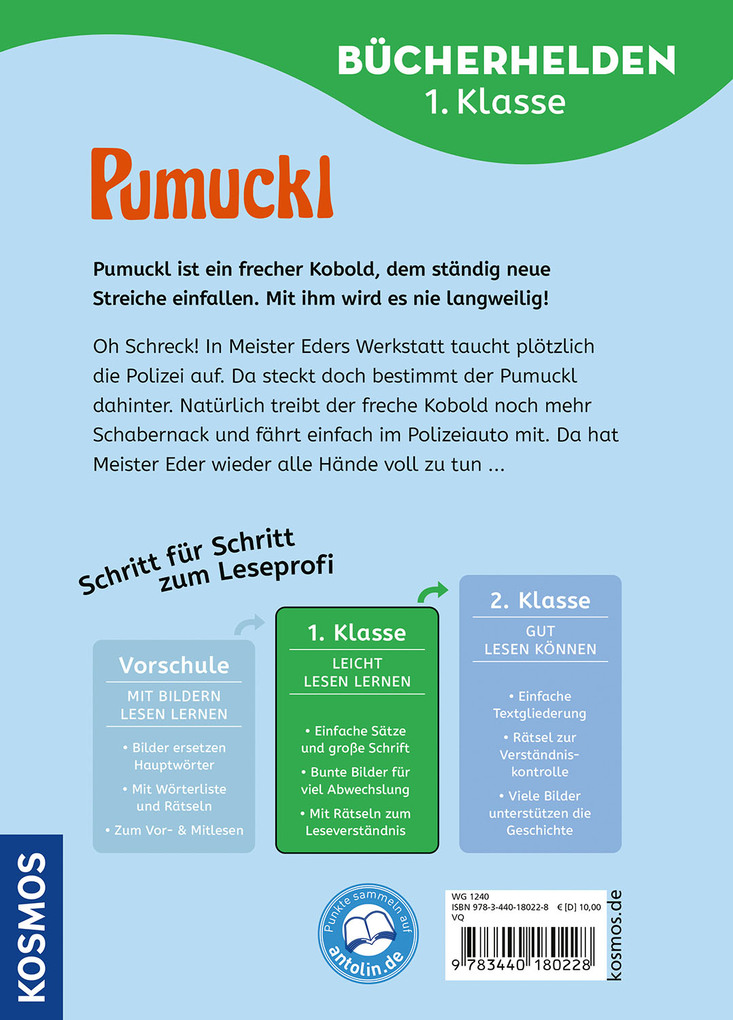 Weitere Ansicht: Pumuckl, Bücherhelden 1. Klasse, Pumuckl bei der Polizei | Uli Leistenschneider, Ellis Kaut