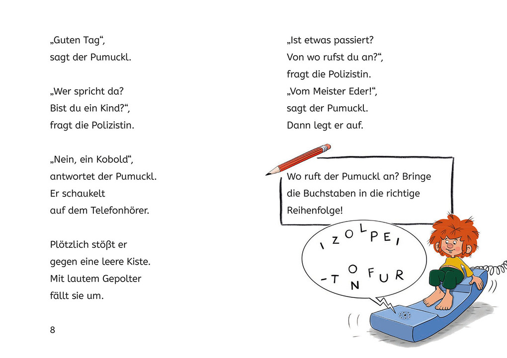 Weitere Ansicht: Pumuckl, Bücherhelden 1. Klasse, Pumuckl bei der Polizei | Uli Leistenschneider, Ellis Kaut