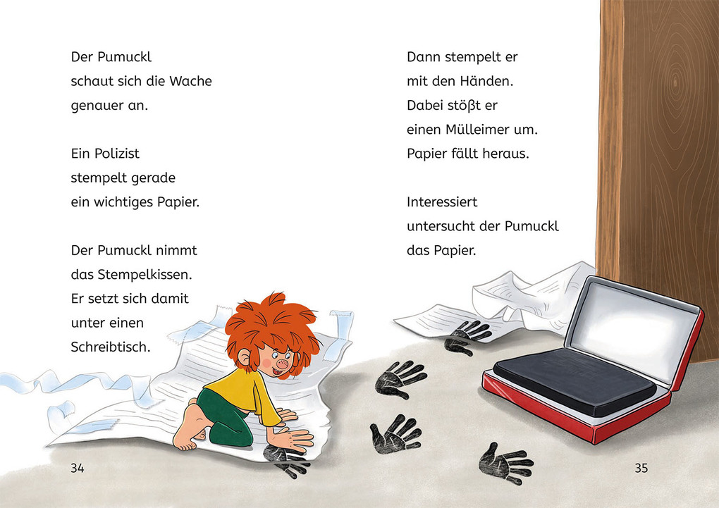 Weitere Ansicht: Pumuckl, Bücherhelden 1. Klasse, Pumuckl bei der Polizei | Uli Leistenschneider, Ellis Kaut