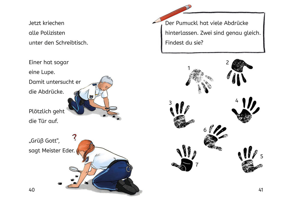 Weitere Ansicht: Pumuckl, Bücherhelden 1. Klasse, Pumuckl bei der Polizei | Uli Leistenschneider, Ellis Kaut