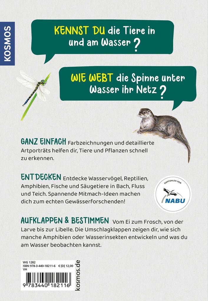 Weitere Ansicht: Was lebt an Bach und Teich? Kindernaturführer | Anita van Saan
