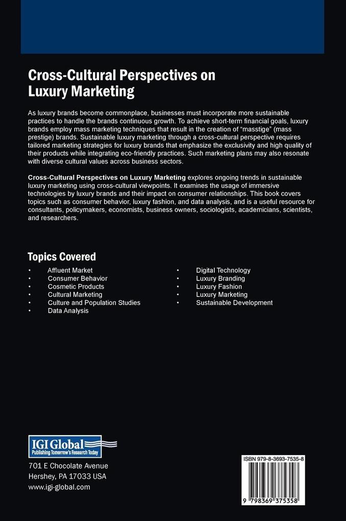 Weitere Ansicht: Cross-Cultural Perspectives on Luxury Marketing