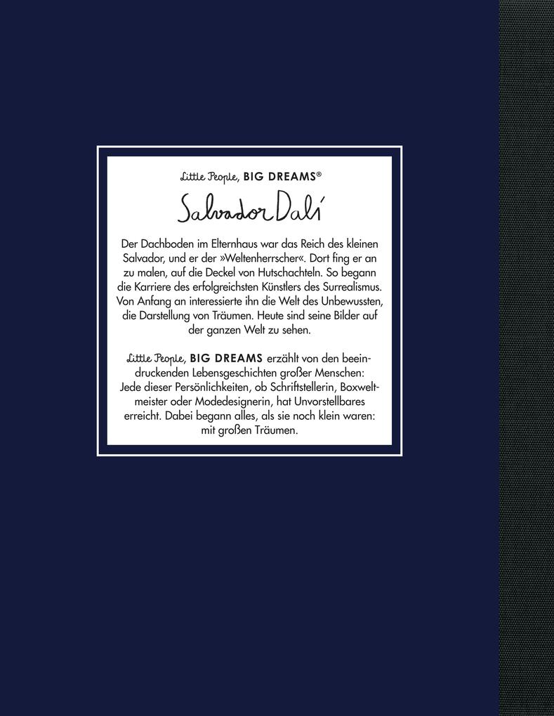 Weitere Ansicht: Salvador Dalí - Little People, BIG DREAMS (Deutsche Ausgabe) | María Isabel Sánchez Vegara