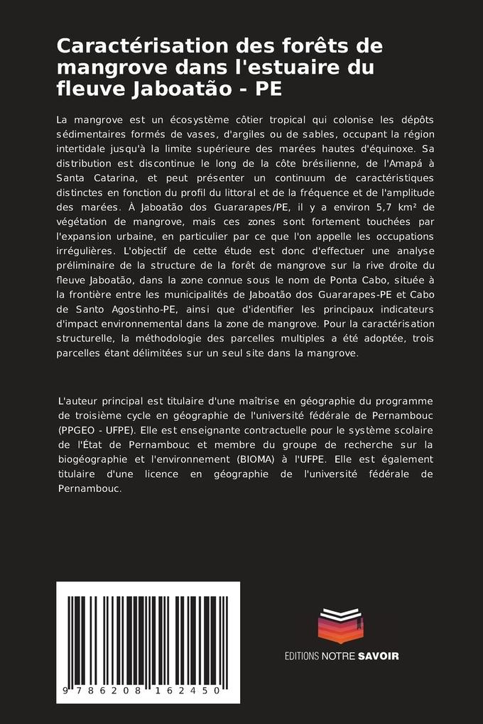 Weitere Ansicht: Caractérisation des forêts de mangrove dans l'estuaire du fleuve Jaboatão - PE | Mariana Pessôa Coelho, Elisabeth Regina Alves Cavalca Silva, &, José Gustavo da Silva ____