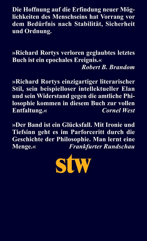 Weitere Ansicht: Pragmatismus als Antiautoritarismus | Richard Rorty