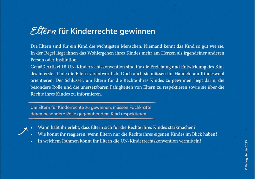 Weitere Ansicht: Kinderrechte in der Kita. 40 Reflexionskarten für die Teamarbeit | Jörg Maywald