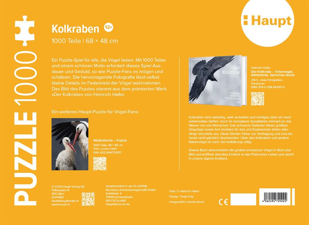 Weitere Ansicht: Kolkraben - Puzzle