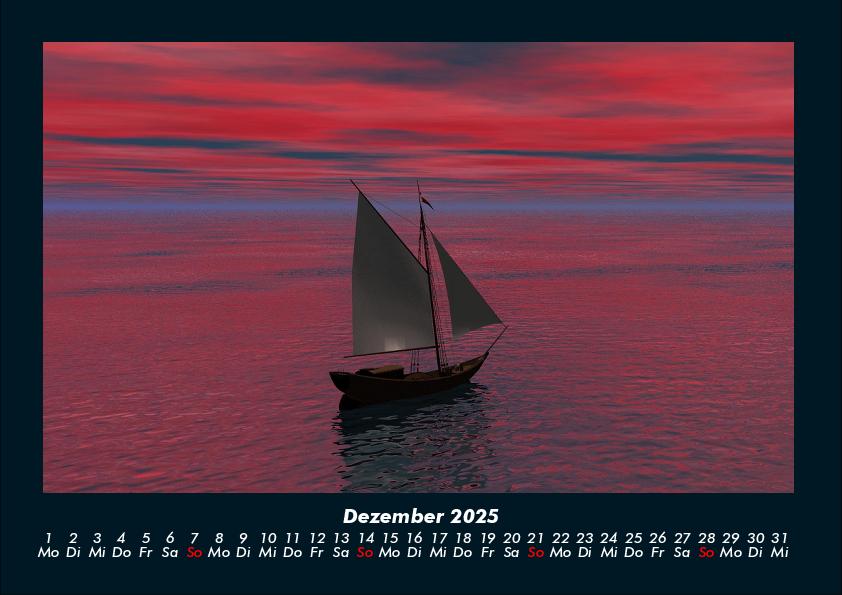 Weitere Ansicht: Boote und Segelschiffe 2025 Fotokalender DIN A4 | Tobias Becker