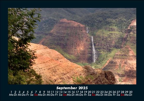 Weitere Ansicht: Wasserfälle 2025 Fotokalender DIN A5 | Tobias Becker