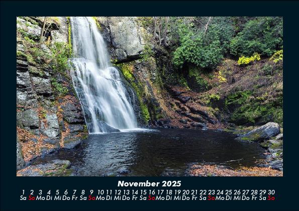 Weitere Ansicht: Wasserfälle 2025 Fotokalender DIN A5 | Tobias Becker