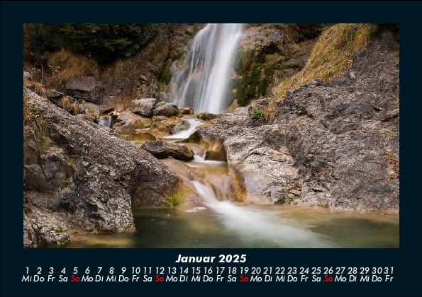 Weitere Ansicht: Wasserfälle 2025 Fotokalender DIN A5 | Tobias Becker