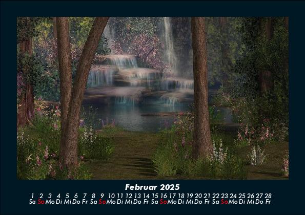 Weitere Ansicht: Wasserfälle 2025 Fotokalender DIN A5 | Tobias Becker