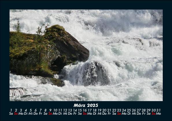 Weitere Ansicht: Wasserfälle 2025 Fotokalender DIN A5 | Tobias Becker