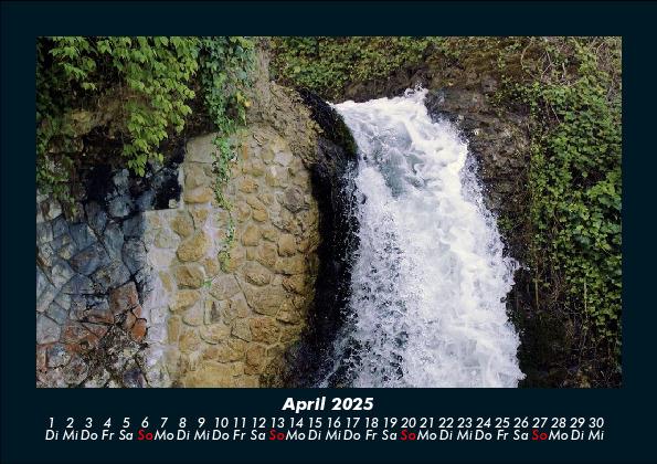 Weitere Ansicht: Wasserfälle 2025 Fotokalender DIN A5 | Tobias Becker