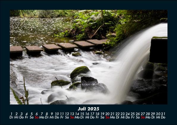 Weitere Ansicht: Wasserfälle 2025 Fotokalender DIN A5 | Tobias Becker